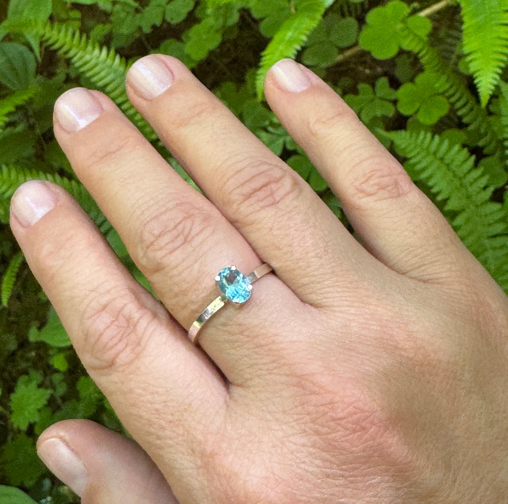 Blue Tourmaline Ring