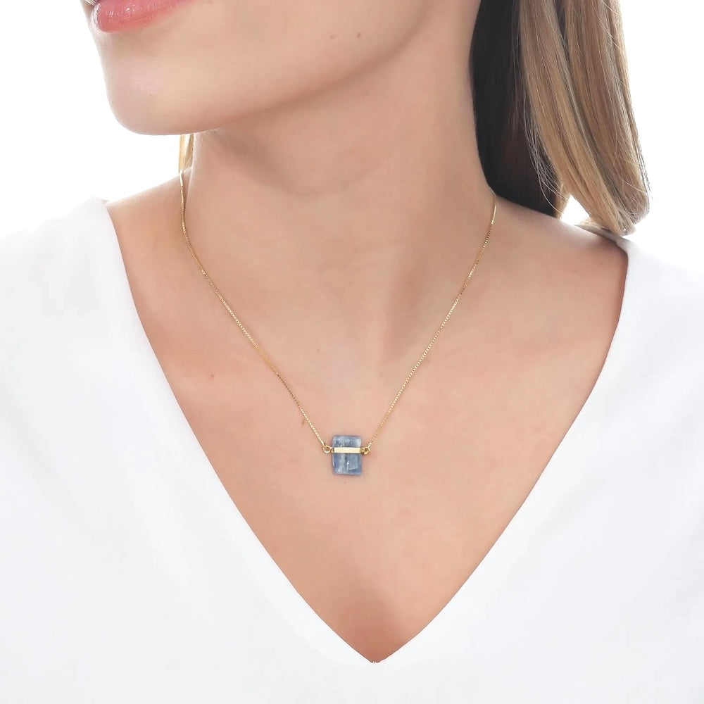 Raw Kyanite Necklace - Belo Jewelry