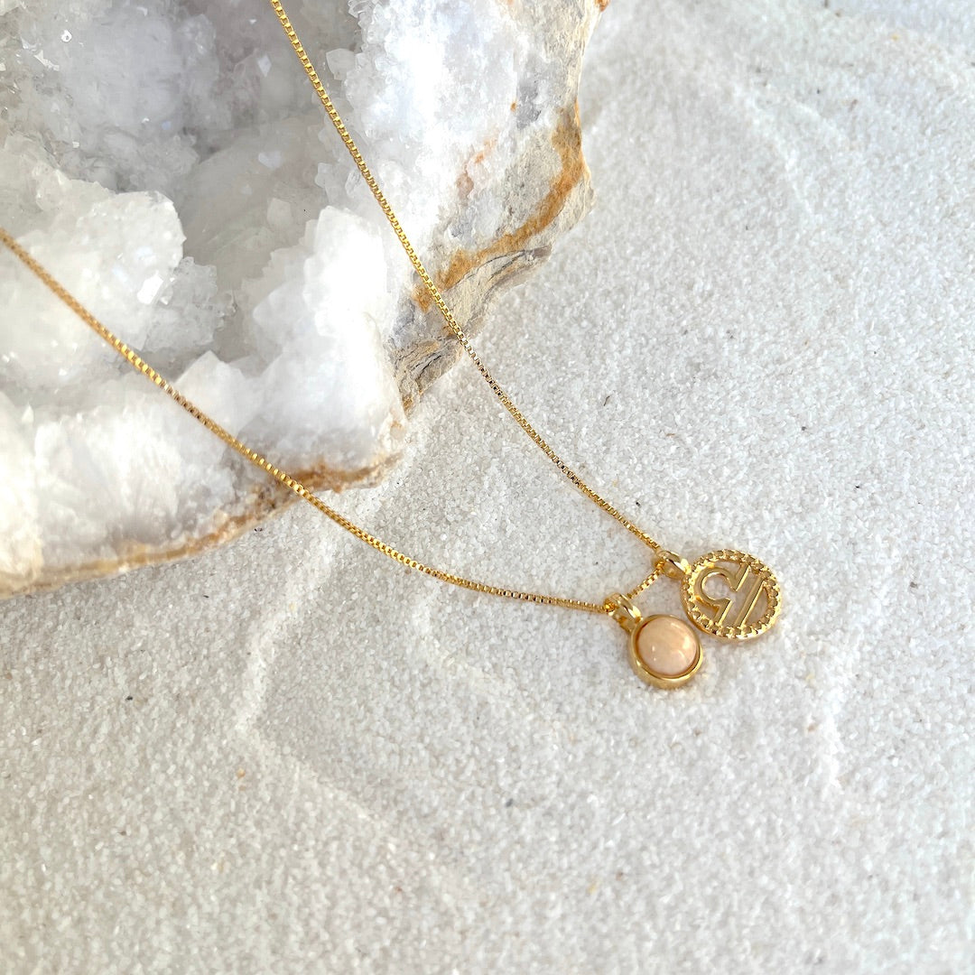 Libra Amazonite Zodiac Necklace - Belo Jewelry