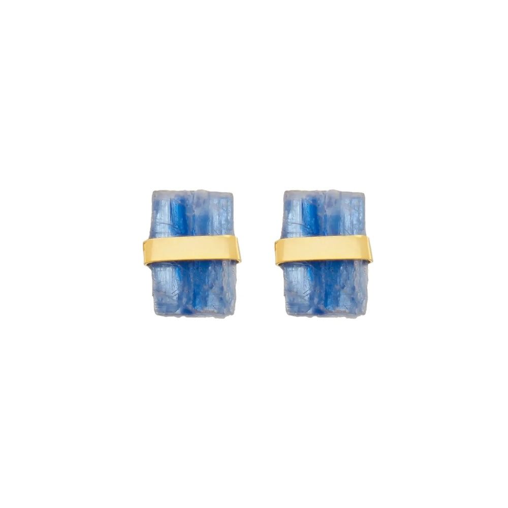 Baguette Studs Kyanite - Belo Jewelry