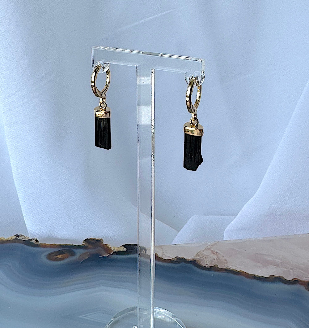 Black Tourmaline Earrings