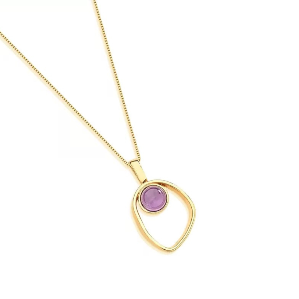 Organic Amethyst Necklace - Belo Jewelry