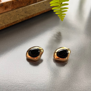 black agate earrings