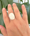 Moonstone Adjustable Ring