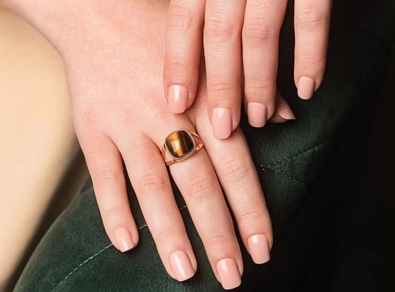 Square Gemstone Ring