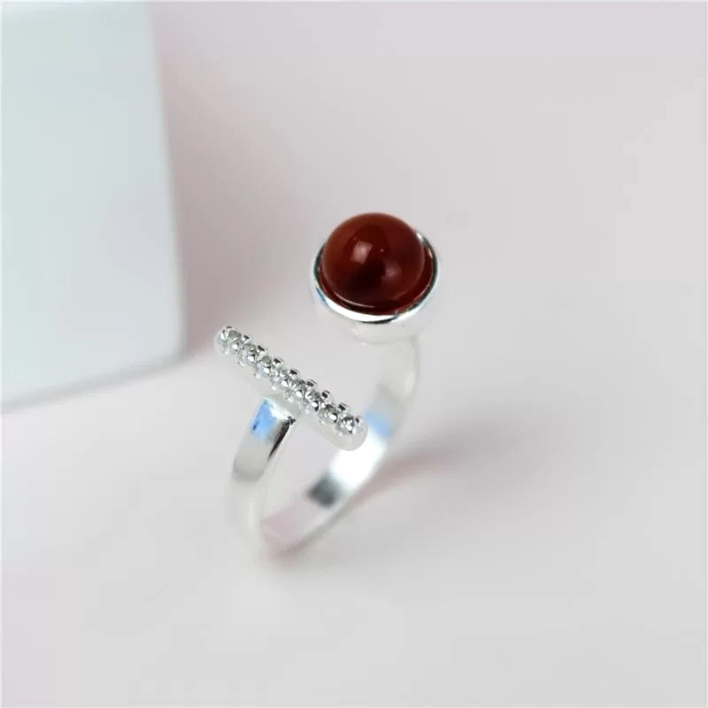 goldstone sterling silver ring