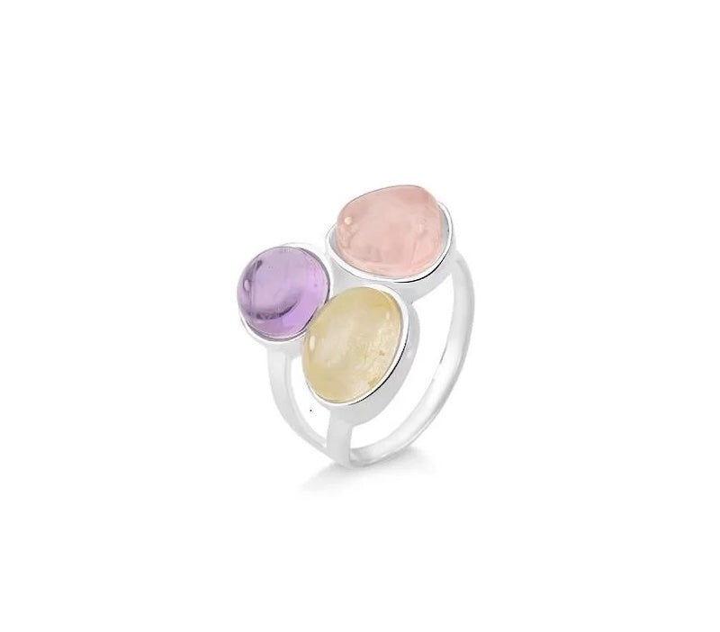 Trilogy Gem Ring - Belo Jewelry