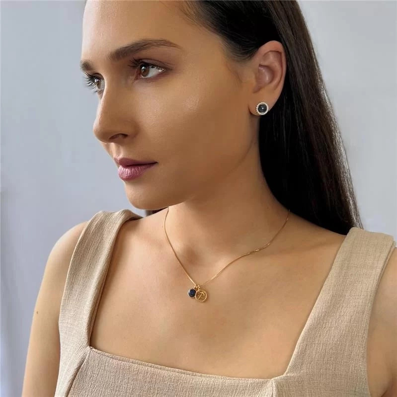 Sagittarius Sodalite Zodiac Necklace - Belo Jewelry